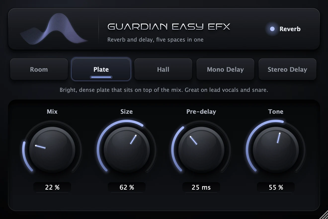 Guardian Easy EFX interface