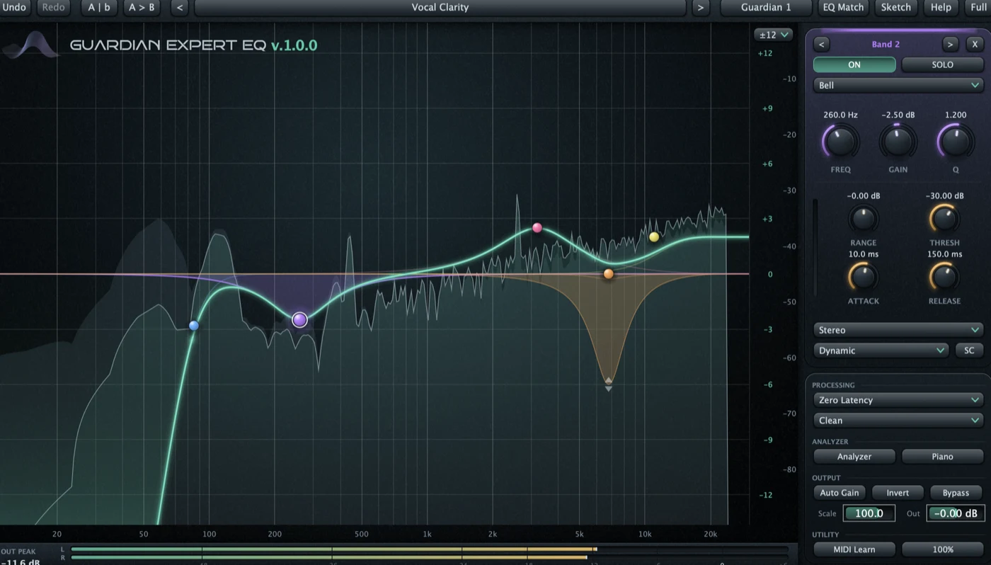 Guardian Expert EQ interface