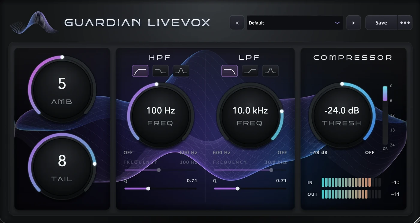 Guardian LIVEVOX interface